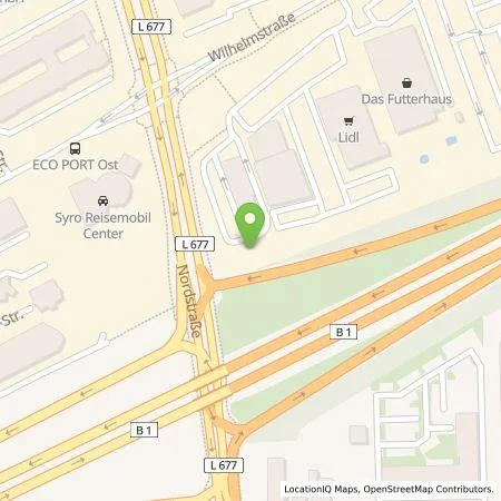 Standortübersicht der Tankstelle EWE Go GmbH in 59439 Holzwickede