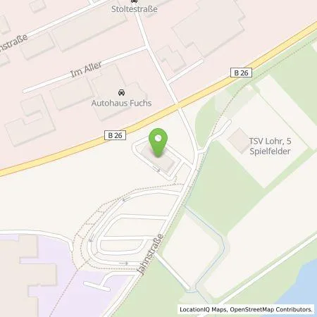 Standortübersicht der Tankstelle EWE Go GmbH in 97816 Lohr am Main