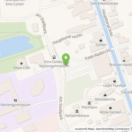 Standortübersicht der Tankstelle EWE Go GmbH in 26871 Papenburg