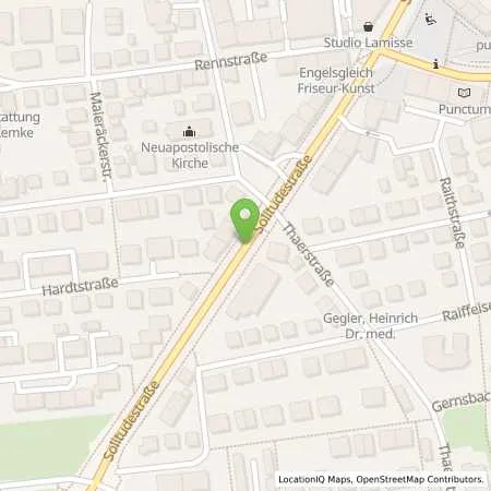 Standortübersicht der Tankstelle Stadtwerke Stuttgart GmbH in 70499 Stuttgart