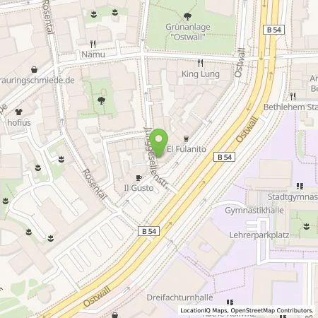 Standortübersicht der Tankstelle Dortmunder Energie- und Wasserversorgung GmbH in 44135 Dortmund