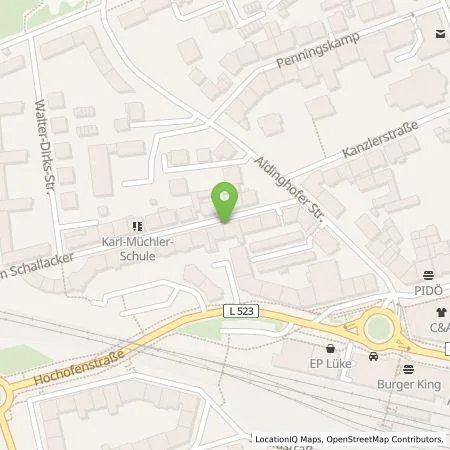 Standortübersicht der Tankstelle Dortmunder Energie- und Wasserversorgung GmbH in 44263 Dortmund