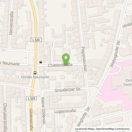 Standortübersicht der Tankstelle Dortmunder Energie- und Wasserversorgung GmbH in 44263 Dortmund