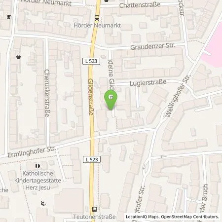 Standortübersicht der Tankstelle Dortmunder Energie- und Wasserversorgung GmbH in 44263 Dortmund