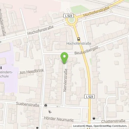 Standortübersicht der Tankstelle Dortmunder Energie- und Wasserversorgung GmbH in 44263 Dortmund