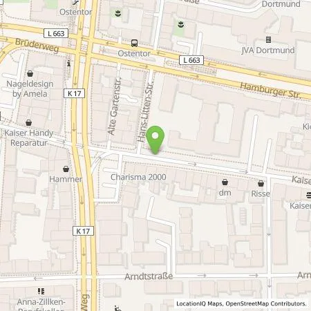 Standortübersicht der Tankstelle Dortmunder Energie- und Wasserversorgung GmbH in 44135 Dortmund