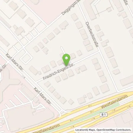 Standortübersicht der Tankstelle Dortmunder Energie- und Wasserversorgung GmbH in 44141 Dortmund