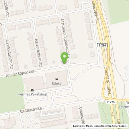 Standortübersicht der Tankstelle Dortmunder Energie- und Wasserversorgung GmbH in 44141 Dortmund