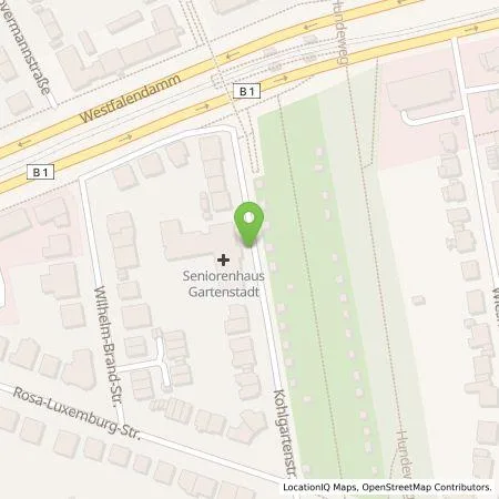 Standortübersicht der Tankstelle Dortmunder Energie- und Wasserversorgung GmbH in 44141 Dortmund