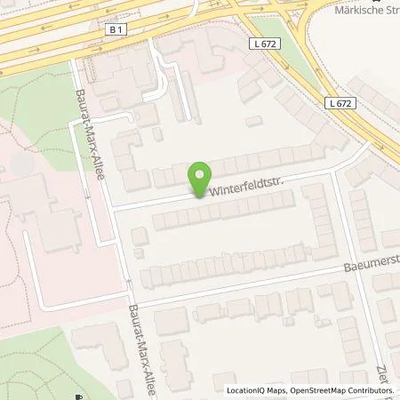 Standortübersicht der Tankstelle Dortmunder Energie- und Wasserversorgung GmbH in 44141 Dortmund