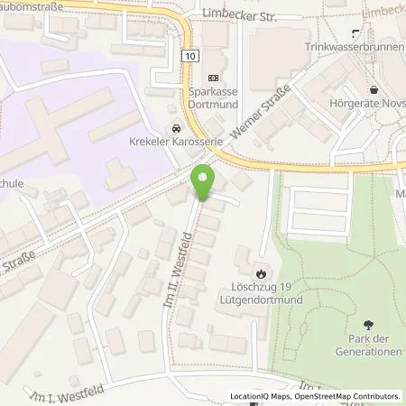 Standortübersicht der Tankstelle Dortmunder Energie- und Wasserversorgung GmbH in 44388 Dortmund