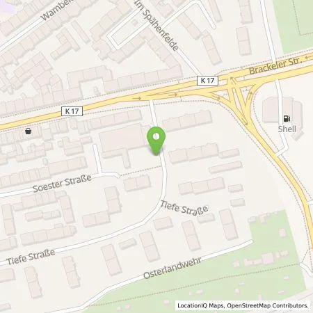 Standortübersicht der Tankstelle Dortmunder Energie- und Wasserversorgung GmbH in 44145 Dortmund