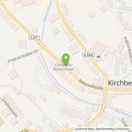 Standortübersicht der Tankstelle ubitricity Gesellschaft für verteilte Energiesysteme mbH in 08107 Kirchberg