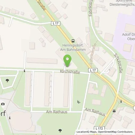 Standortübersicht der Tankstelle ubitricity Gesellschaft für verteilte Energiesysteme mbH in 16761 Hennigsdorf