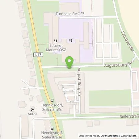 Standortübersicht der Tankstelle ubitricity Gesellschaft für verteilte Energiesysteme mbH in 16761 Hennigsdorf