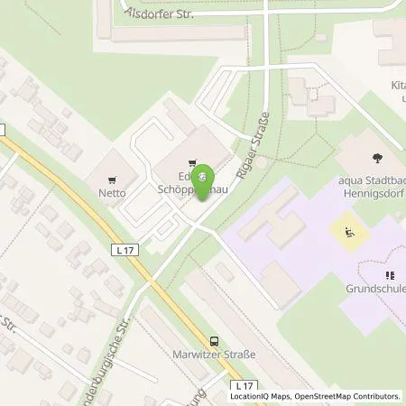 Standortübersicht der Tankstelle ubitricity Gesellschaft für verteilte Energiesysteme mbH in 16761 Hennigsdorf