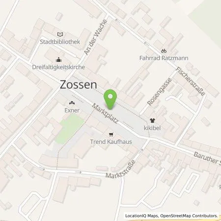 Standortübersicht der Tankstelle ubitricity Gesellschaft für verteilte Energiesysteme mbH in 15806 Zossen