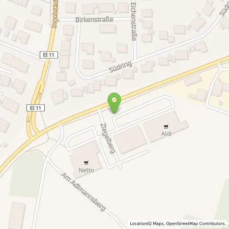 Standortübersicht der Tankstelle EnBW mobility+ AG und Co.KG in 85139 Wettstetten