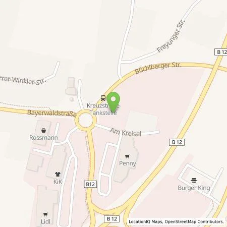 Standortübersicht der Tankstelle EnBW mobility+ AG und Co.KG in 94116 Hutthurm