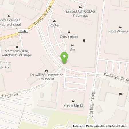 Standortübersicht der Tankstelle EnBW mobility+ AG und Co.KG in 83301 Traunreut