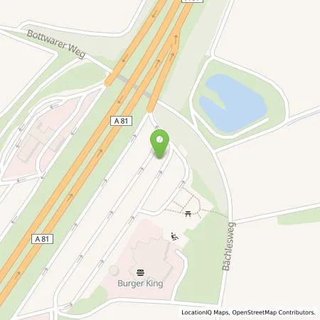 Standortübersicht der Tankstelle EnBW mobility+ AG und Co.KG in 74360 Ilsfeld