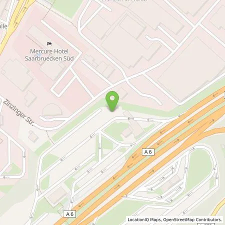 Standortübersicht der Tankstelle EnBW mobility+ AG und Co.KG in 66117 Saarbrücken