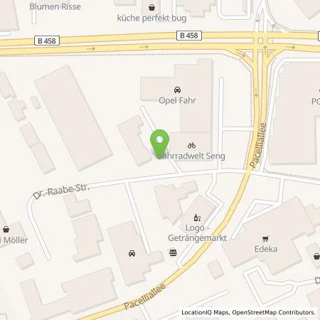 Standortübersicht der Tankstelle EnBW mobility+ AG und Co.KG in 36100 Petersberg