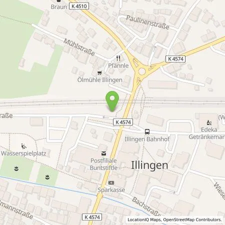 Standortübersicht der Tankstelle EnBW mobility+ AG und Co.KG in 75428 Illingen