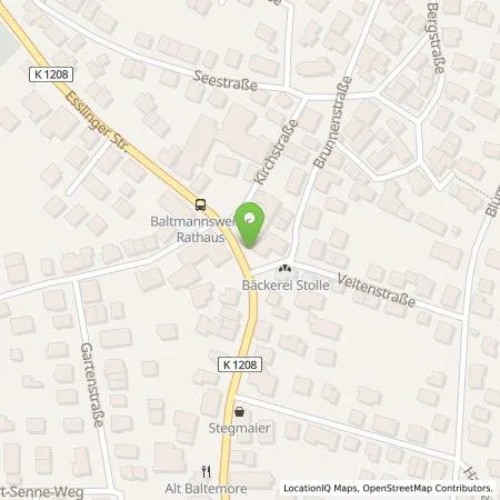 Standortübersicht der Tankstelle EnBW mobility+ AG und Co.KG in 73666 Baltmannsweiler