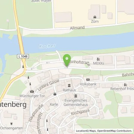 Standortübersicht der Tankstelle EnBW mobility+ AG und Co.KG in 74670 Forchtenberg