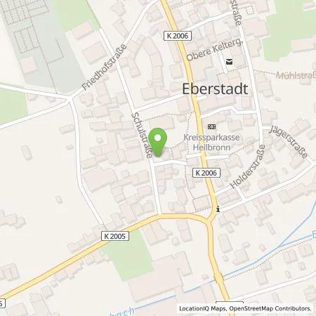 Standortübersicht der Tankstelle EnBW mobility+ AG und Co.KG in 74246 Eberstadt