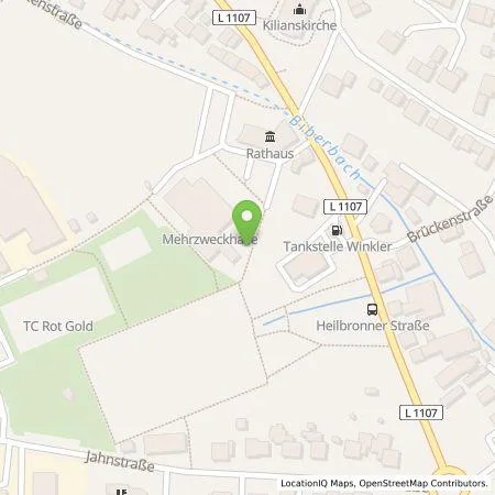 Standortübersicht der Tankstelle EnBW mobility+ AG und Co.KG in 74252 Massenbachhausen