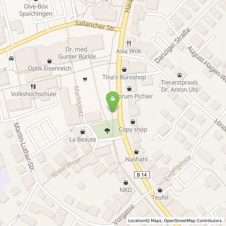 Standortübersicht der Tankstelle EnBW mobility+ AG und Co.KG in 78549 Spaichingen