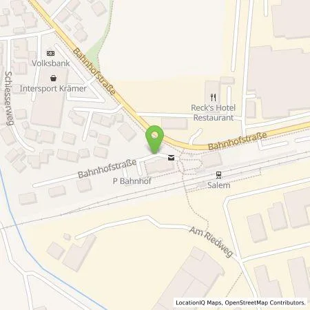 Standortübersicht der Tankstelle EnBW mobility+ AG und Co.KG in 88682 Salem