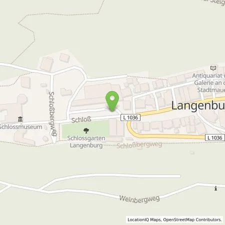 Standortübersicht der Tankstelle EnBW mobility+ AG und Co.KG in 74595 Langenburg
