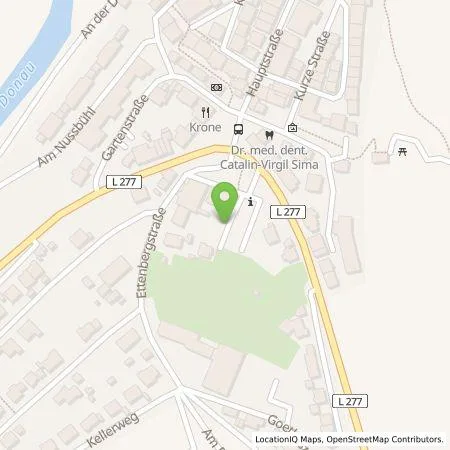 Standortübersicht der Tankstelle EnBW mobility+ AG und Co.KG in 78570 Mühlheim an der Donau