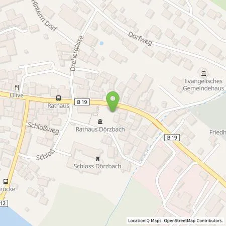 Standortübersicht der Tankstelle EnBW mobility+ AG und Co.KG in 74677 Dörzbach