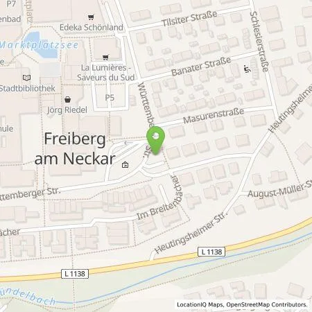 Standortübersicht der Tankstelle EnBW mobility+ AG und Co.KG in 71687 Freiberg am Neckar