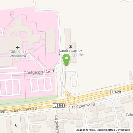 Standortübersicht der Tankstelle EnBW mobility+ AG und Co.KG in 69469 Weinheim