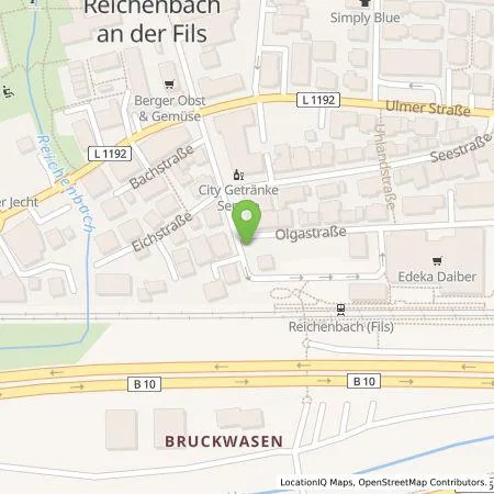 Standortübersicht der Tankstelle EnBW mobility+ AG und Co.KG in 73262 Reichenbach