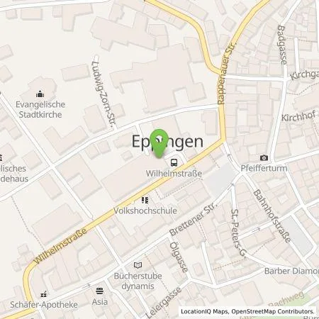 Standortübersicht der Tankstelle EnBW mobility+ AG und Co.KG in 75031 Eppingen