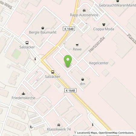 Standortübersicht der Tankstelle EnBW mobility+ AG und Co.KG in 71665 Vaihingen an der Enz