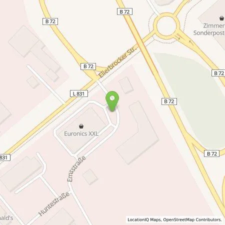 Standortübersicht der Tankstelle EnBW mobility+ AG und Co.KG in 26169 Friesoythe