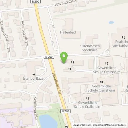 Standortübersicht der Tankstelle EnBW mobility+ AG und Co.KG in 74564 Crailsheim