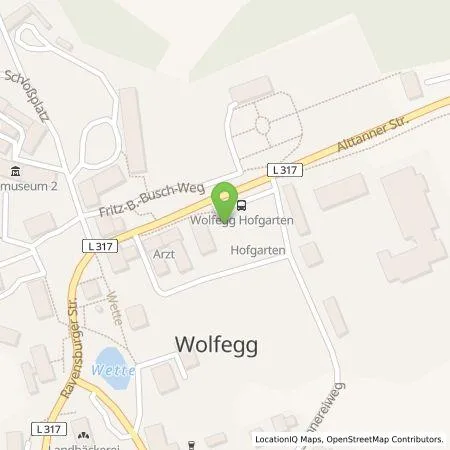 Standortübersicht der Tankstelle EnBW mobility+ AG und Co.KG in 88364 Wolfegg