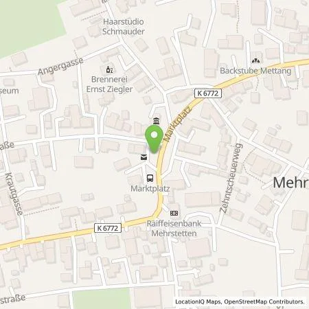 Standortübersicht der Tankstelle EnBW mobility+ AG und Co.KG in 72537 Mehrstetten