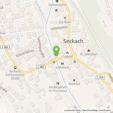 Standortübersicht der Tankstelle EnBW mobility+ AG und Co.KG in 74743 Seckach