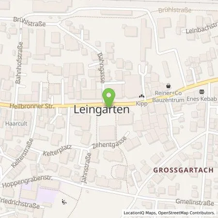 Standortübersicht der Tankstelle EnBW mobility+ AG und Co.KG in 74211 Leingarten