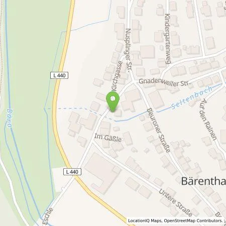 Standortübersicht der Tankstelle EnBW mobility+ AG und Co.KG in 78580 Bärenthal