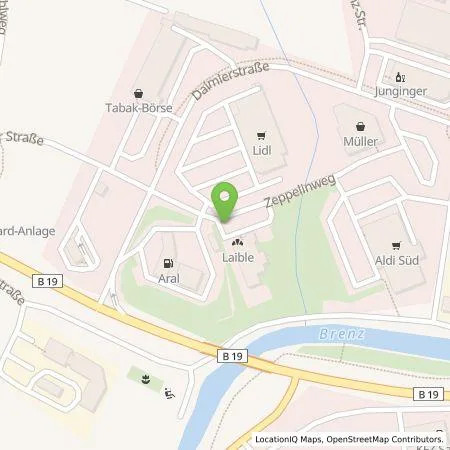 Standortübersicht der Tankstelle EnBW mobility+ AG und Co.KG in 89542 Herbrechtingen